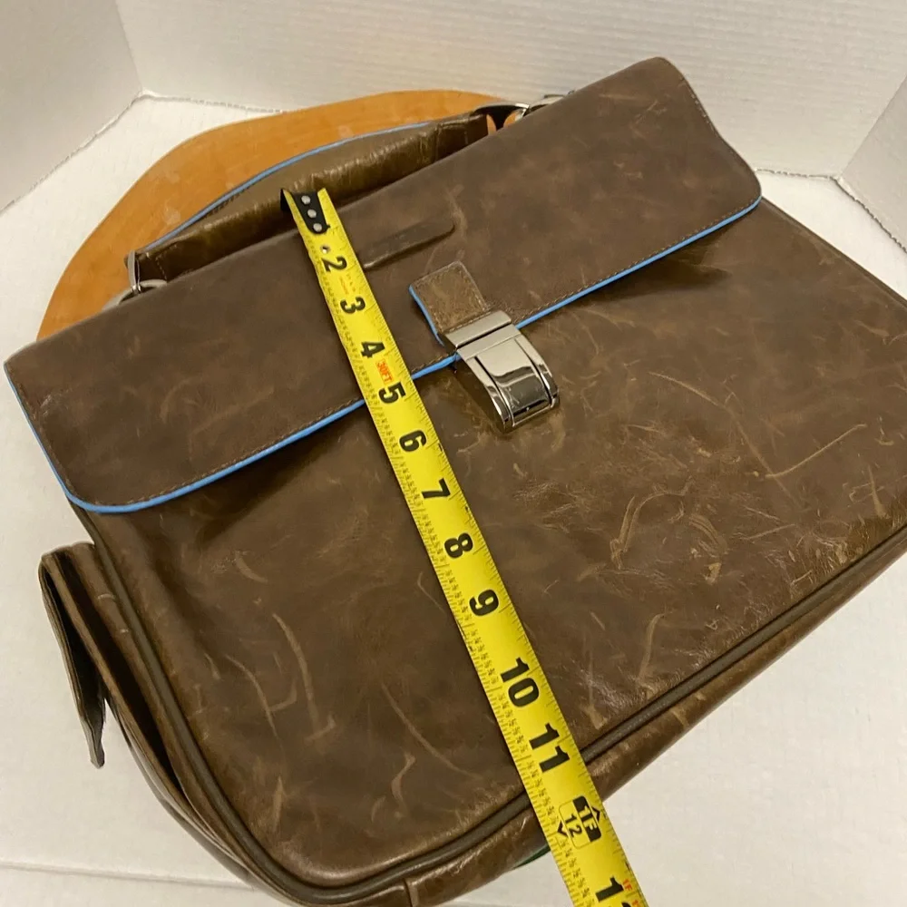 Piquadro Leather Lap Top Bag